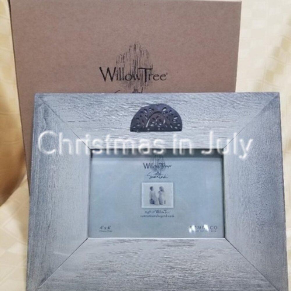 Willow Tree Susan Lordi Photo Frame Painted Wood Olive Branch Silhouette #26410